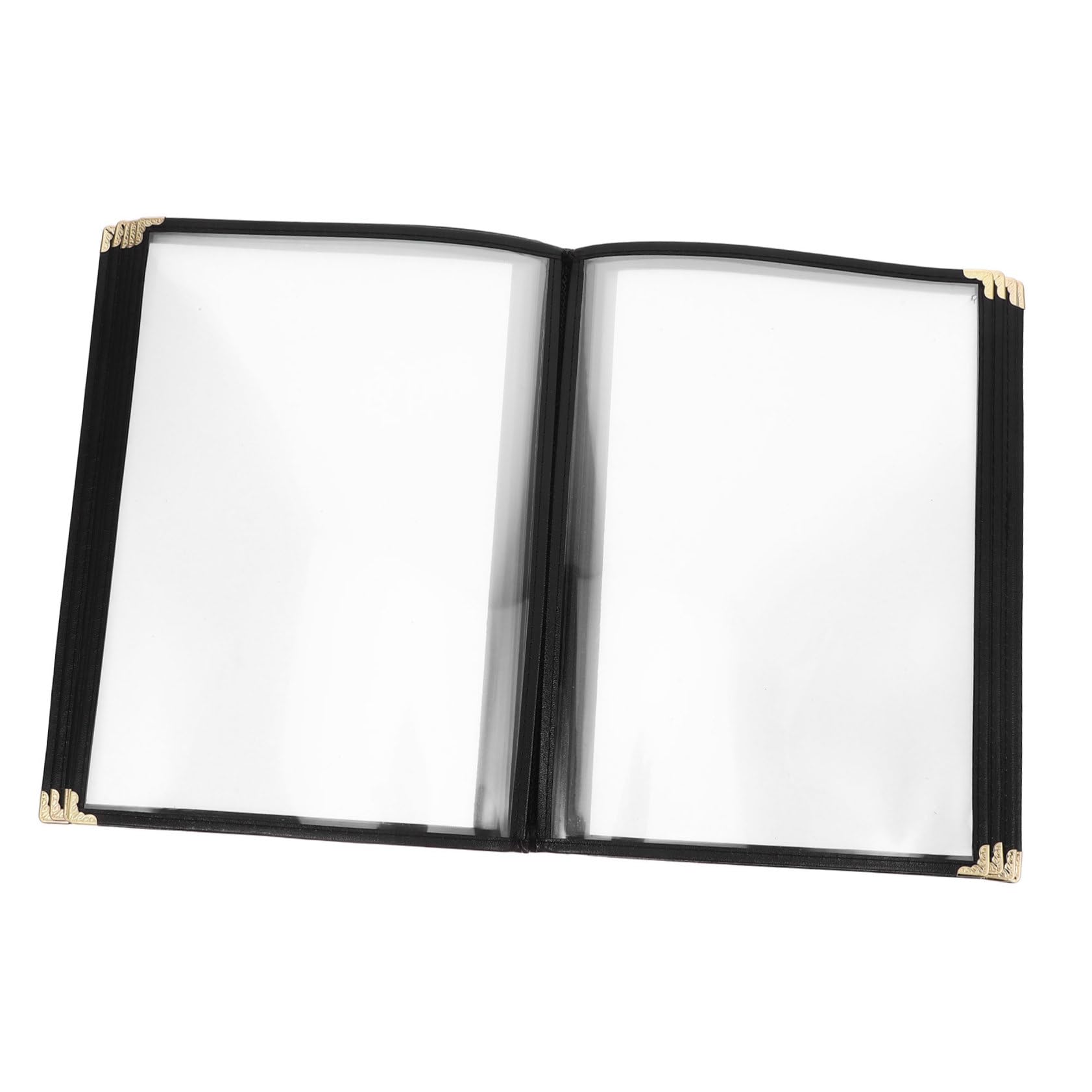 SOLUSTRE Recipe Book The Menu Clear Menu Holder Menu Holders Menu Books Clear Menu Covers Menu Folder Restaurant Menu Holder Menu Cover for Restaurant Menu Holder Clear Transparent PVC