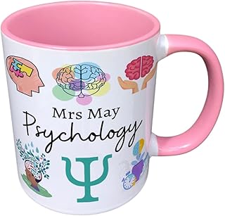 Personalised Psycology Mug - Psycology Mug - Personalised Psycology Teacher Mug - Psycology Student Mug - Psycology Teacher Gift (Yellow)