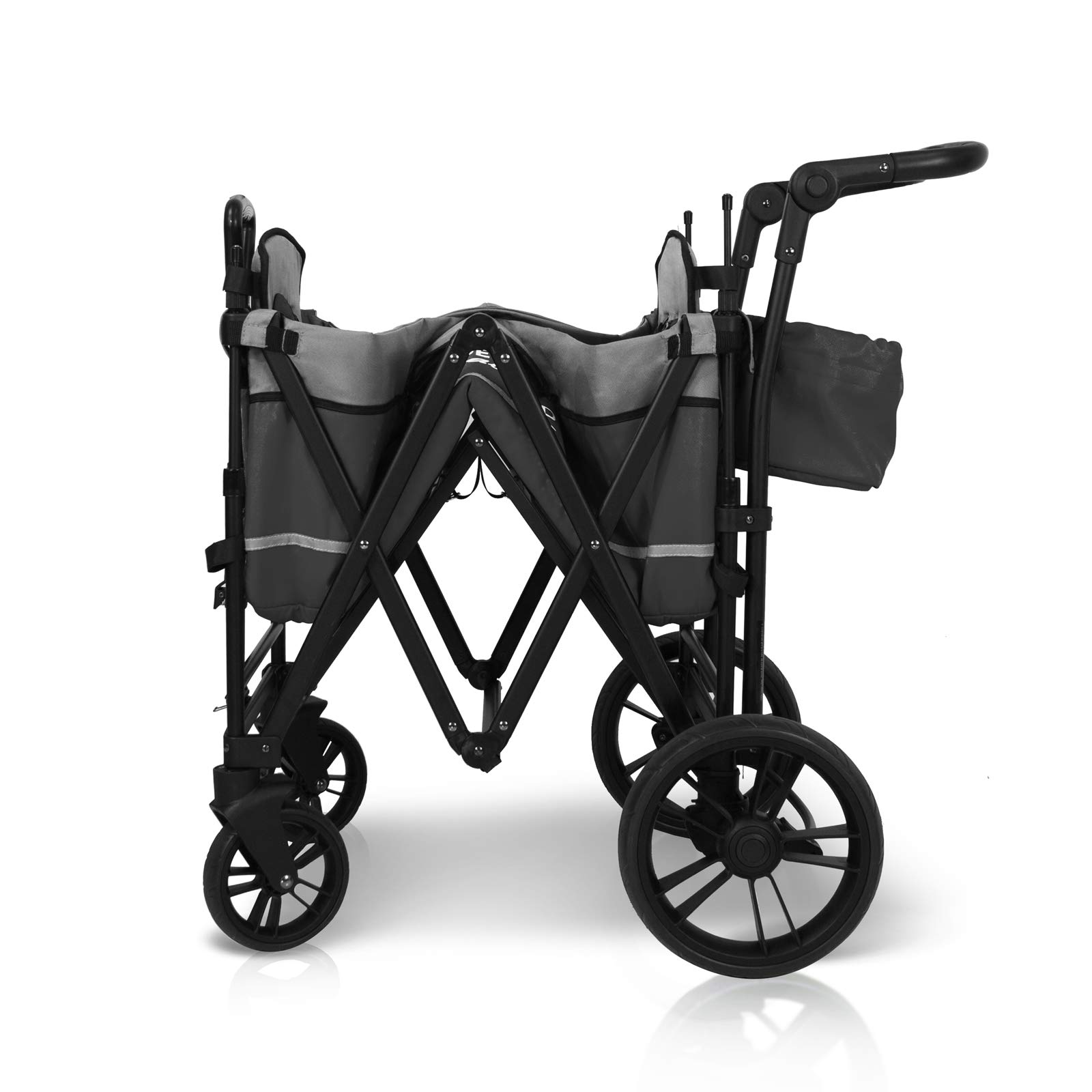 WONDERFOLD X2 2Passenger Push and Pull Quad Stroller Wagon with