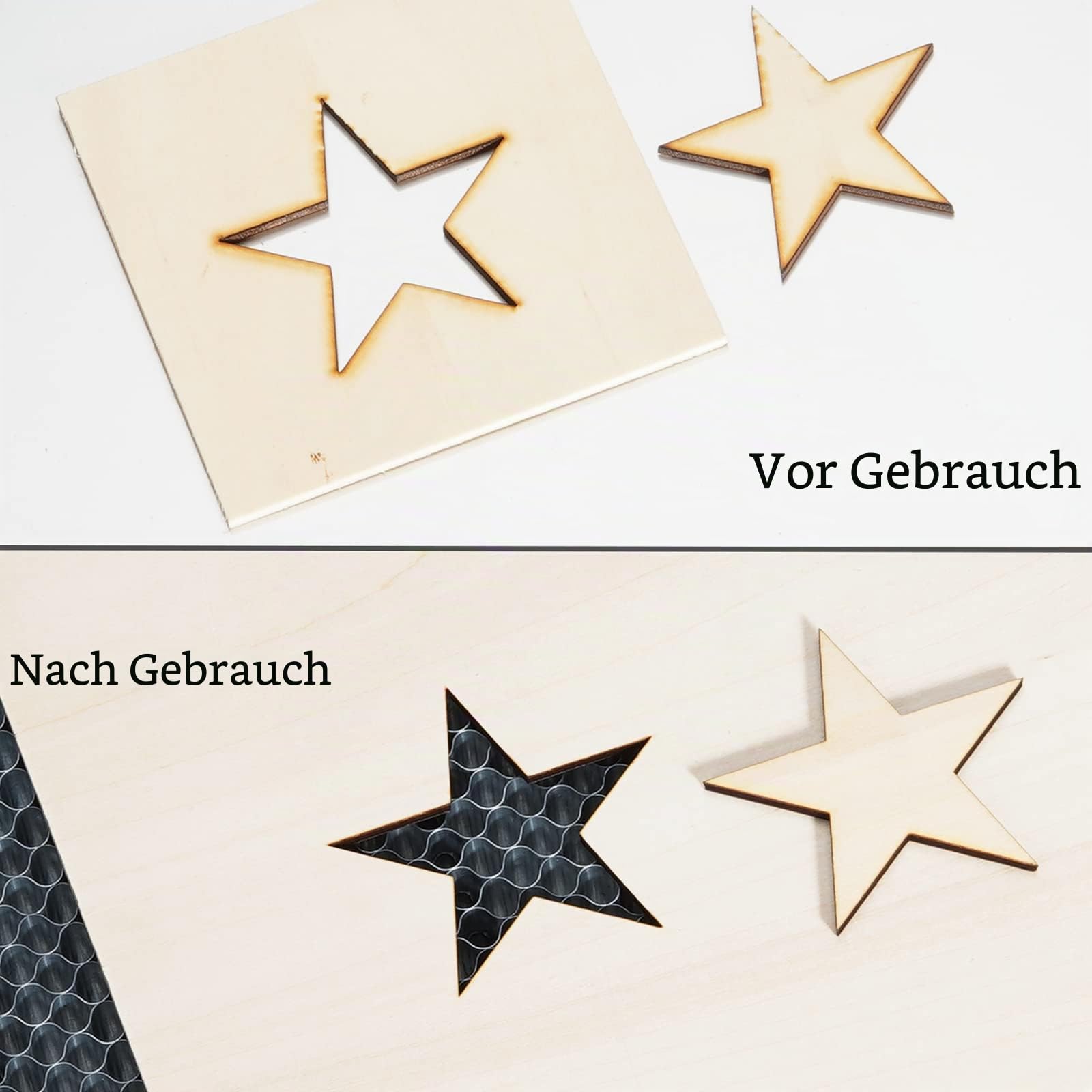 ATOMSTACK F2N Honeycomb Wabentisch für Laser Graviermaschine, 300 x 300 x 13 mm Waben Laser Arbeitsplatte mit Schneidematte, Effiziente Wärmeableitung, doppelter Desktop-Schutz