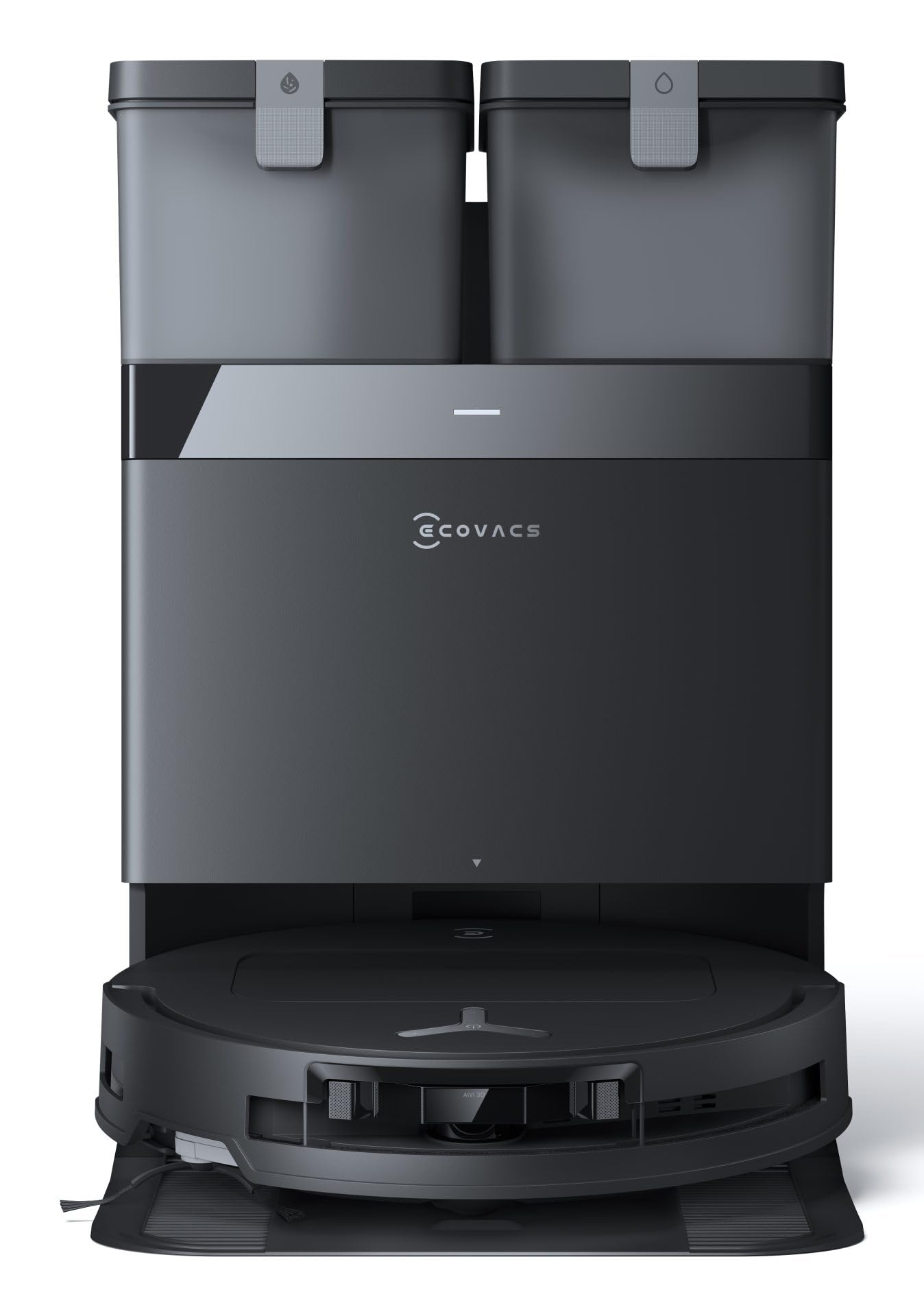 ECOVACS DEEBOT T50 OMNI Gen2 robot odkurzający z funkcją wycierania, 21 000 Pa, wysuwana szczotka boczna i mop, ZeroTangle 2.0, pranie mopa w gorącej wodzie 75°C, stacja All-in-One, ultracienka 81 mm