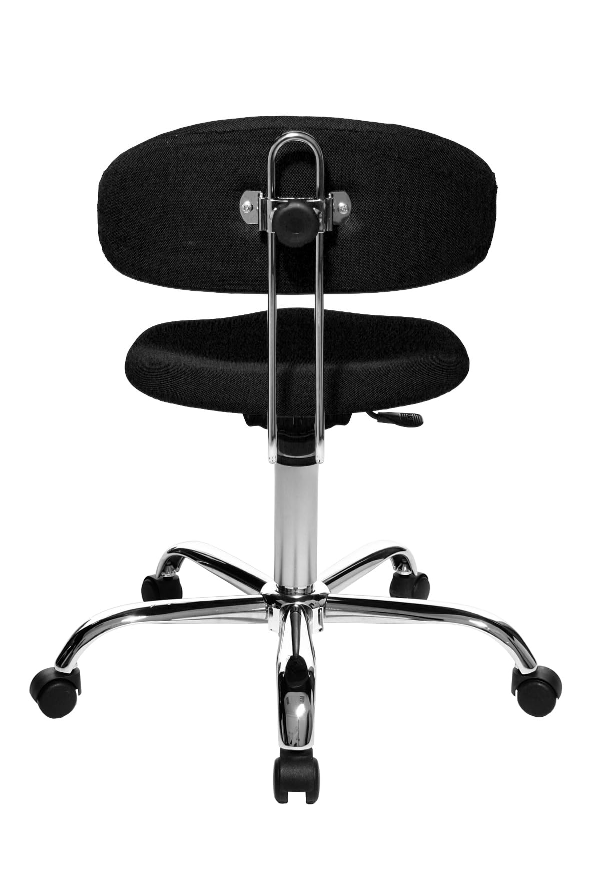 TOPSTAR | Hocker SITNESS 40 | 3-dimensional beweglich | schwarz | Made in Germany | Ergonomisch | Bürohocker, Rollhocker | höhenverstellbar | Geprüfte Sicherheit nach GS-Intertek