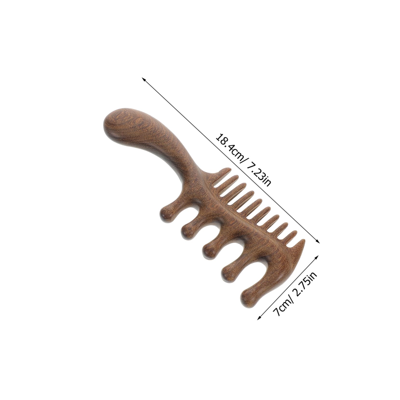 Ipetboom 2pcs Wooden Scalp Tool Massager Wide Comb Multifunctional Scalp Massager