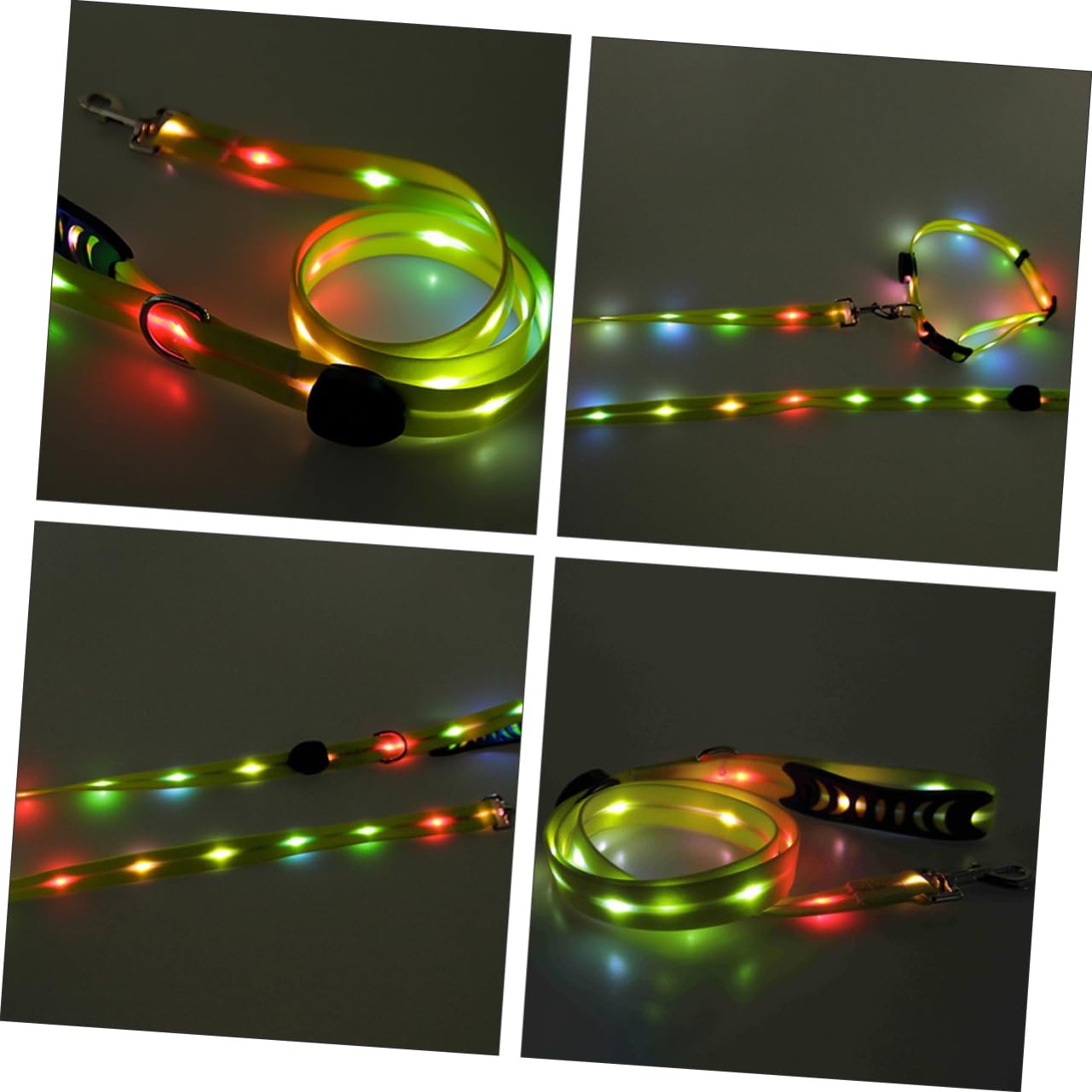 BESPORTBLE Laisse De Dressage pour Chien avec Corde De Traction Transport pour Animaux De Compagnie Corde Lumineuse Ceinture Extérieur