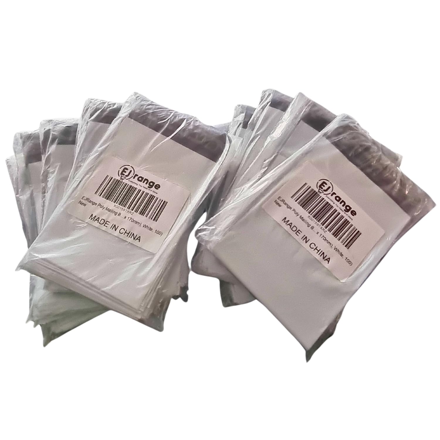 100 Pack White Mailing Bags -Strong Waterproof Postage Bags, Tamper-Proof Poly Mailers, Envelopes, Parcel Bags, Ideal for Postage, Packaging, Shipping and Delivery (1000, 4"x6"(119x170mm))