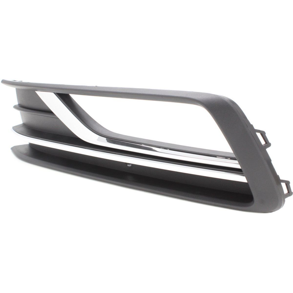 FITRITE AUTO PARTS New Front Left Side Fog Lamp Molding For 2016-2019 Volkswagen Passat, Use Without Block Heater, With Chrome Molding, PP Plastic VW1038146