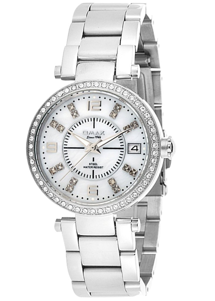 OMAX Analog Women Pearly White Dial and Rose Gold Stainless Steel Strap Fold Over Clasp with Safety-LS192 (B01DJ4EROI) Amazon Price History, Amazon Price Tracker