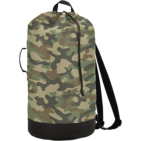 Military Army Camouflage Green Laundry Bag