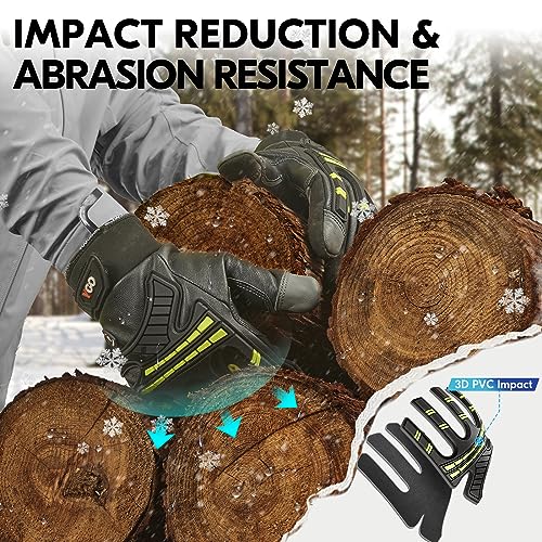 Vgo... -4℉ or above Winter Waterproof High Dexterity Heavy Duty Mechanic Glove, Anti-vibration, Touchscreen (GA8954FW) by Vgo... - Image 4