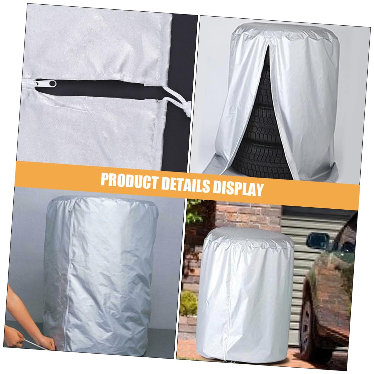 Anneome 2piezas Fundas para Rueda de Repuesto Aplicables para SUV Camiones Caravanas Cubiertas Impermeables para Sol y Lluvia