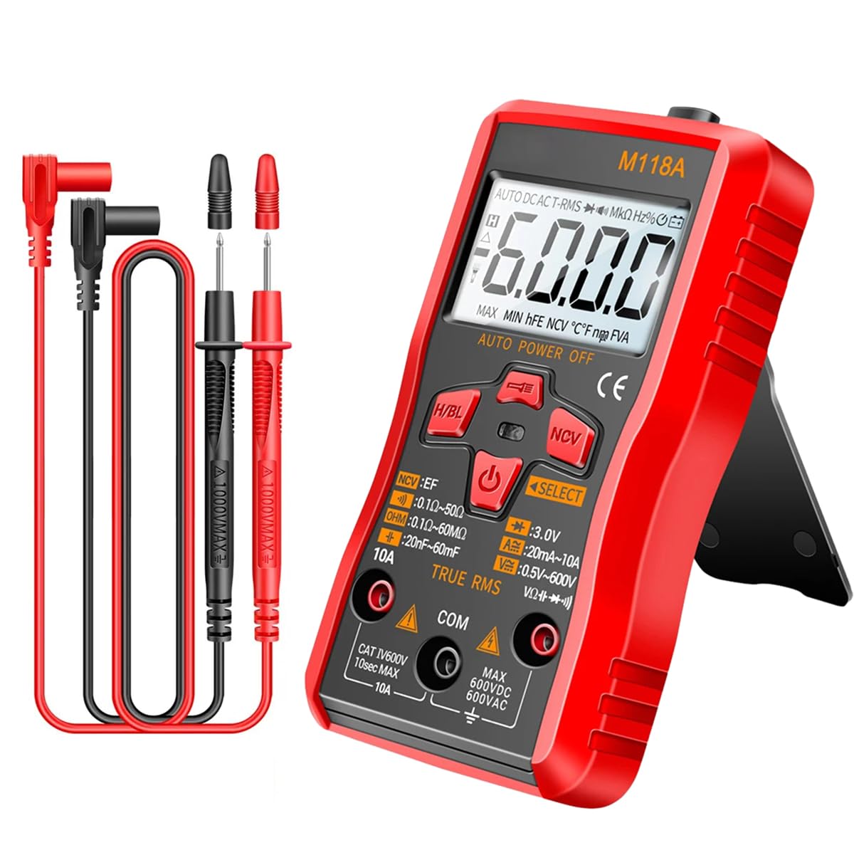 Serplex® Digital Multimeter 6000 Counts Versatile AC/DC Voltage Tester, Portable Voltmeter with NVC, Continuous LCD Display, Auto Range, LED Flashlight, Non Contact Detection (No Battery) (B0CN6DKQTY) Amazon Price History, Amazon Price Tracker