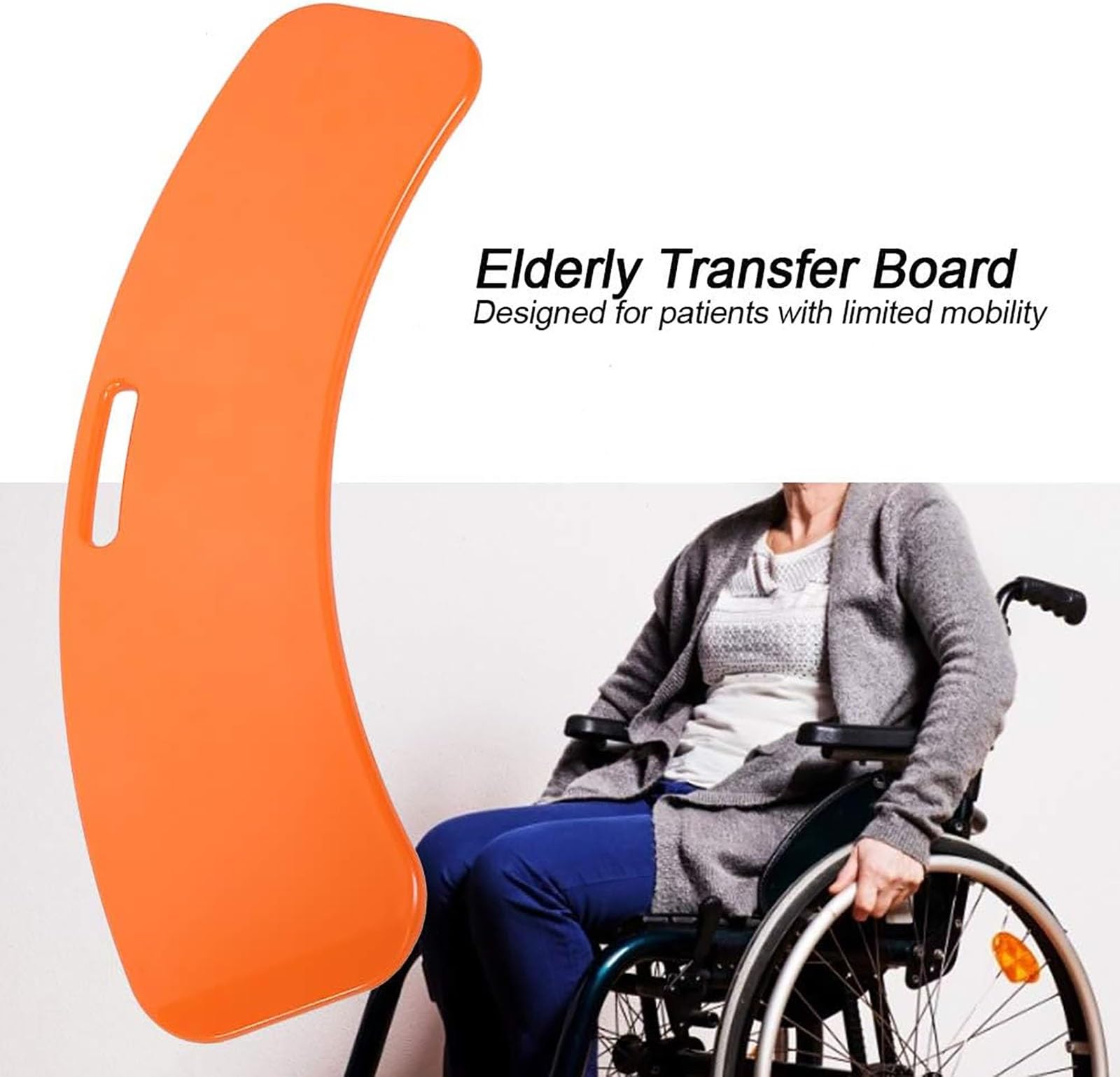 Tabla de Transferencia Deslizante, tabla de transferencia para ancianos, dispositivo de ayuda para la transferencia de pacientes de la silla de ruedas a la cama, el inodoro, la bañera o el coche