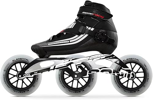 Bont Patines en línea de 4.921 in para semicracia, patinaje de velocidad en línea, 3 ruedas