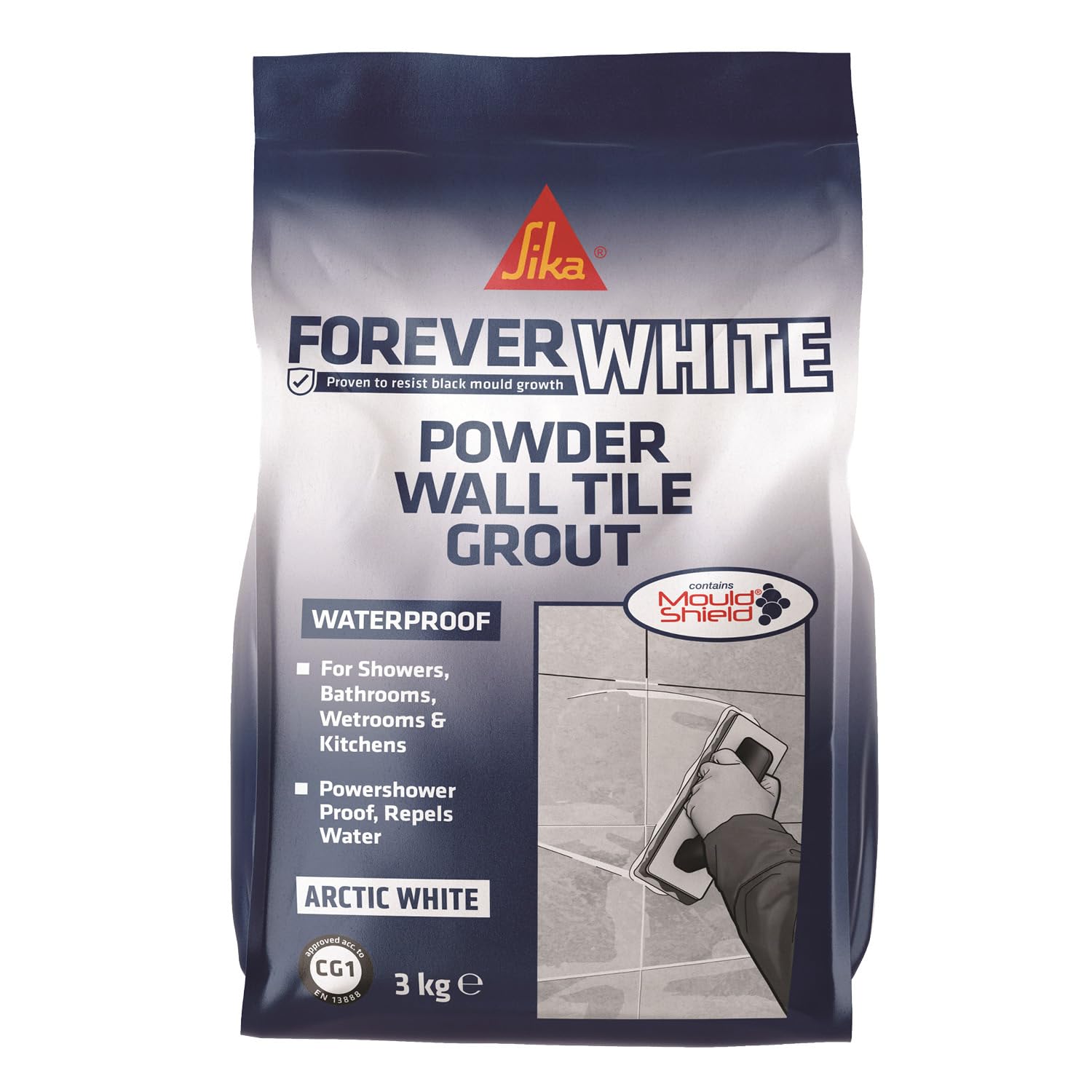 Everbuild Fwpowgrout3 Forever White Powder Wall Tile Grout 3Kg Evbfwgrout3 from B&Q