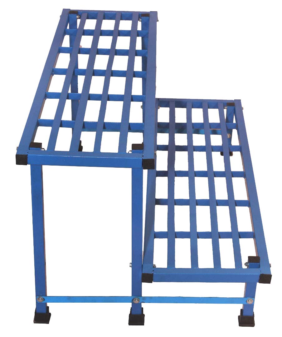 AKURA 2 Step Gardening Stand - Blue Steel -3