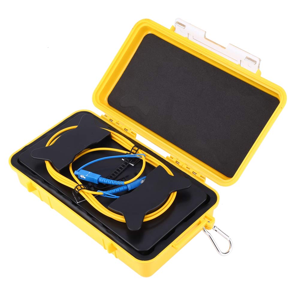 Vikye OTDR Launch Cable, OTDR Cable Box Optic Fiber Test Extension Cord SC/UPC-SC/UPC Single Mode with 2000M OTDR Extension Cord