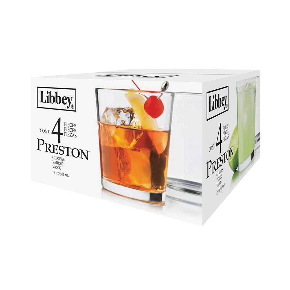 Libbey Preston Glasses 4 Piece Set 13 Oz.