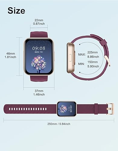 Miniatura 8 de Relojes inteligentes para hombres y mujeres (respuestashacer llamadas) compatibles con teléfonos iPhone Android, reloj inteligente de 1.85 pulgadas,
