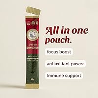 Vista 2 de Red Ginseng Immune Shot - 6 Year Korean Ginseng - Caffeine Free HACCP 100 Sticks