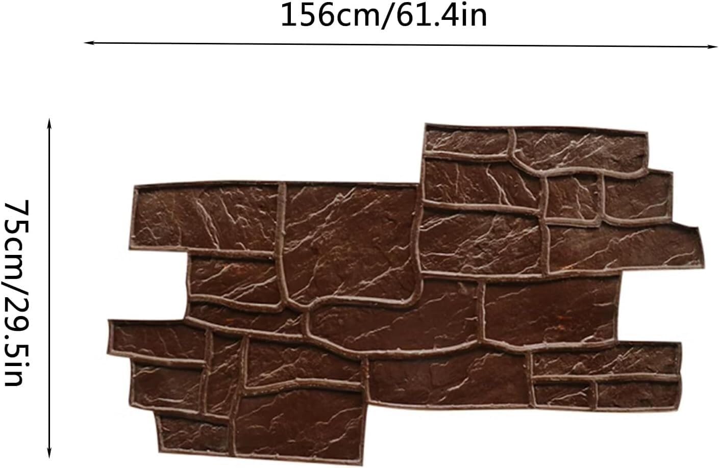 TIST Natural Stone Texture Concrete Texture Pad, DIY Seamless Polyurethane Cement Stamping Mold, Concrete Cover Layer, and Stone Pattern Project