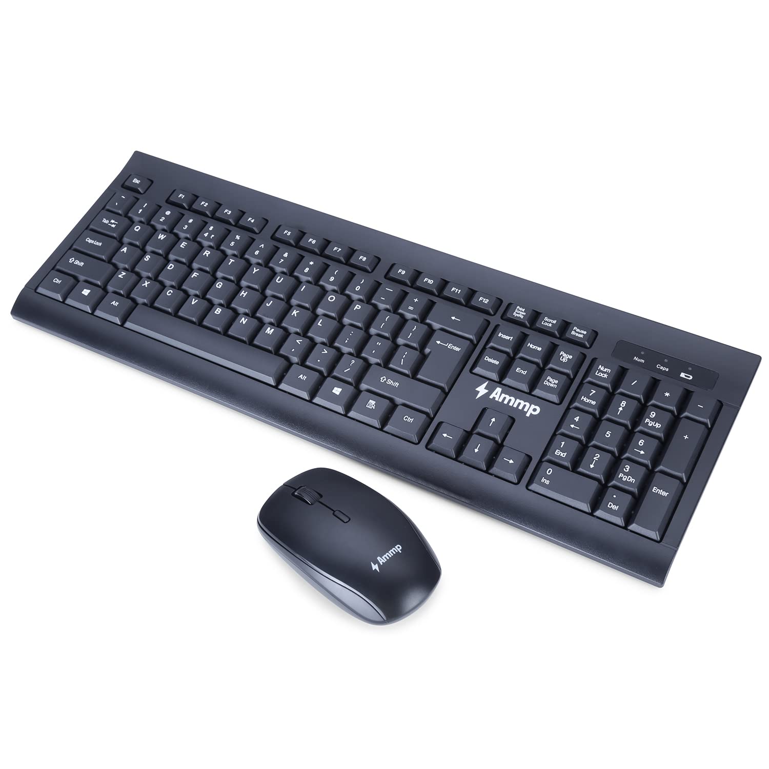 Ammp KB-031WL Wireless Keyboard & Mouse Set with 104 Keys Compatible with Windows 7/8/10/XP. Vista 7/8, Mac and Linux (B0BQVP8J8G) Amazon Price History, Amazon Price Tracker