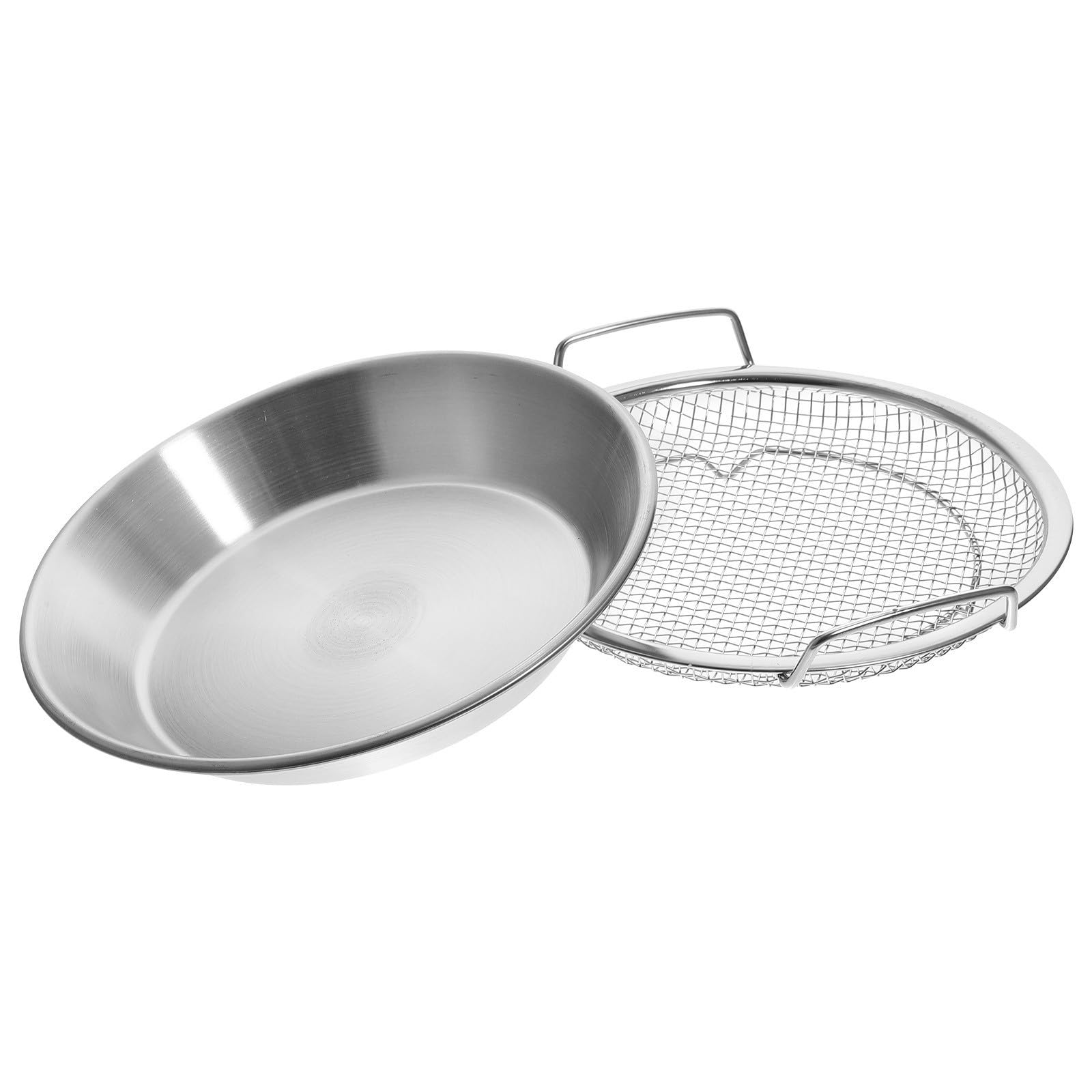 Bandeja escurridora de aceite para evitar fritos aceitosos con su moderna red filtrante