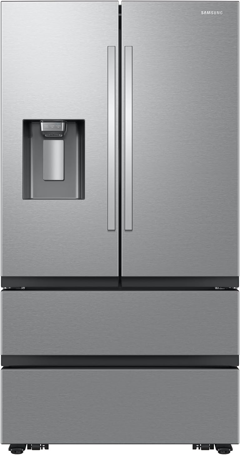 Samsung 30 cu. ft. Mega Capacity 4-Door French Door Refrigerator with Four Types of Ice, Stainless Steel, RF31CG7400SRAA