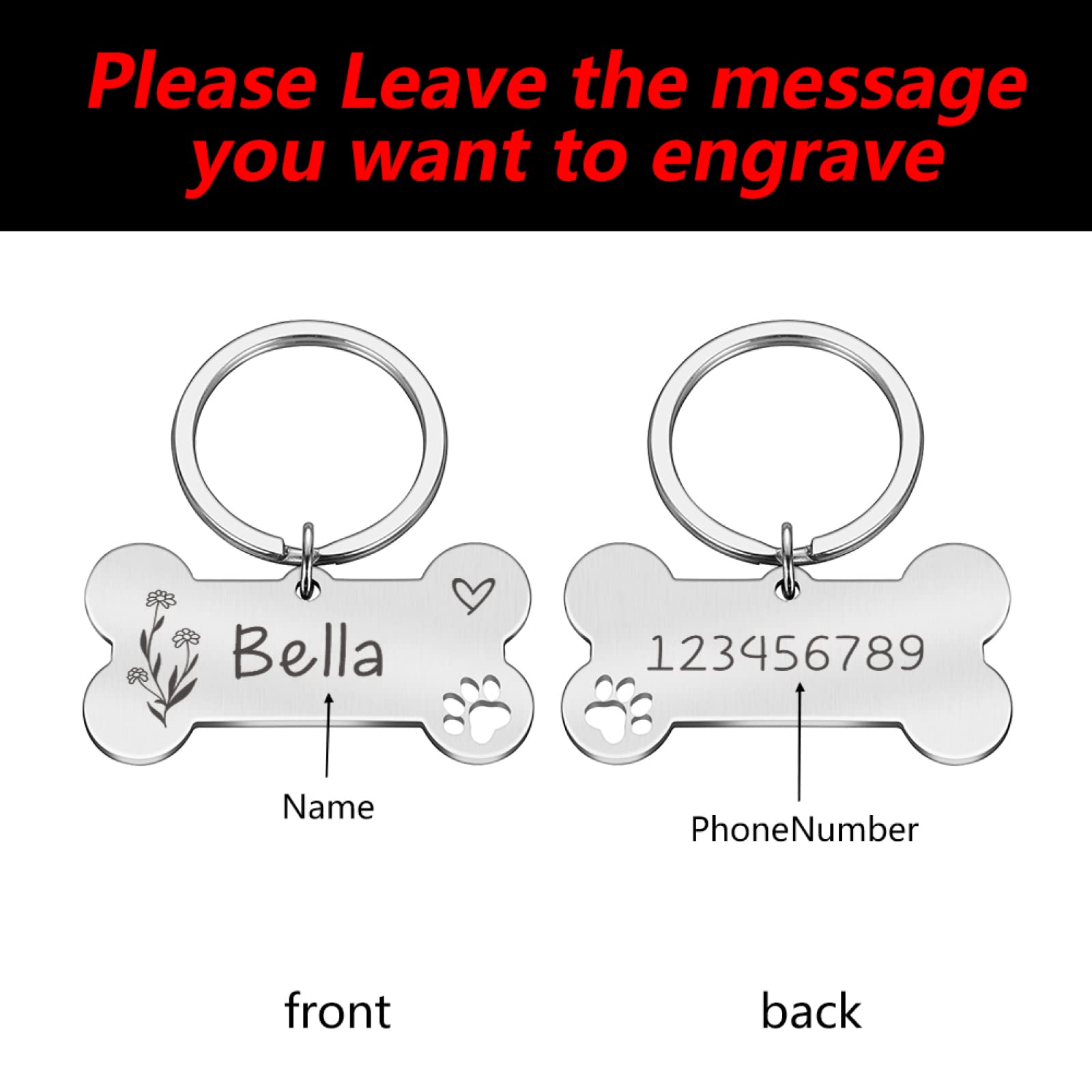 ZLHZW Portachiavi Coeorativo Per Aniali Doestici Foto - Foto 10