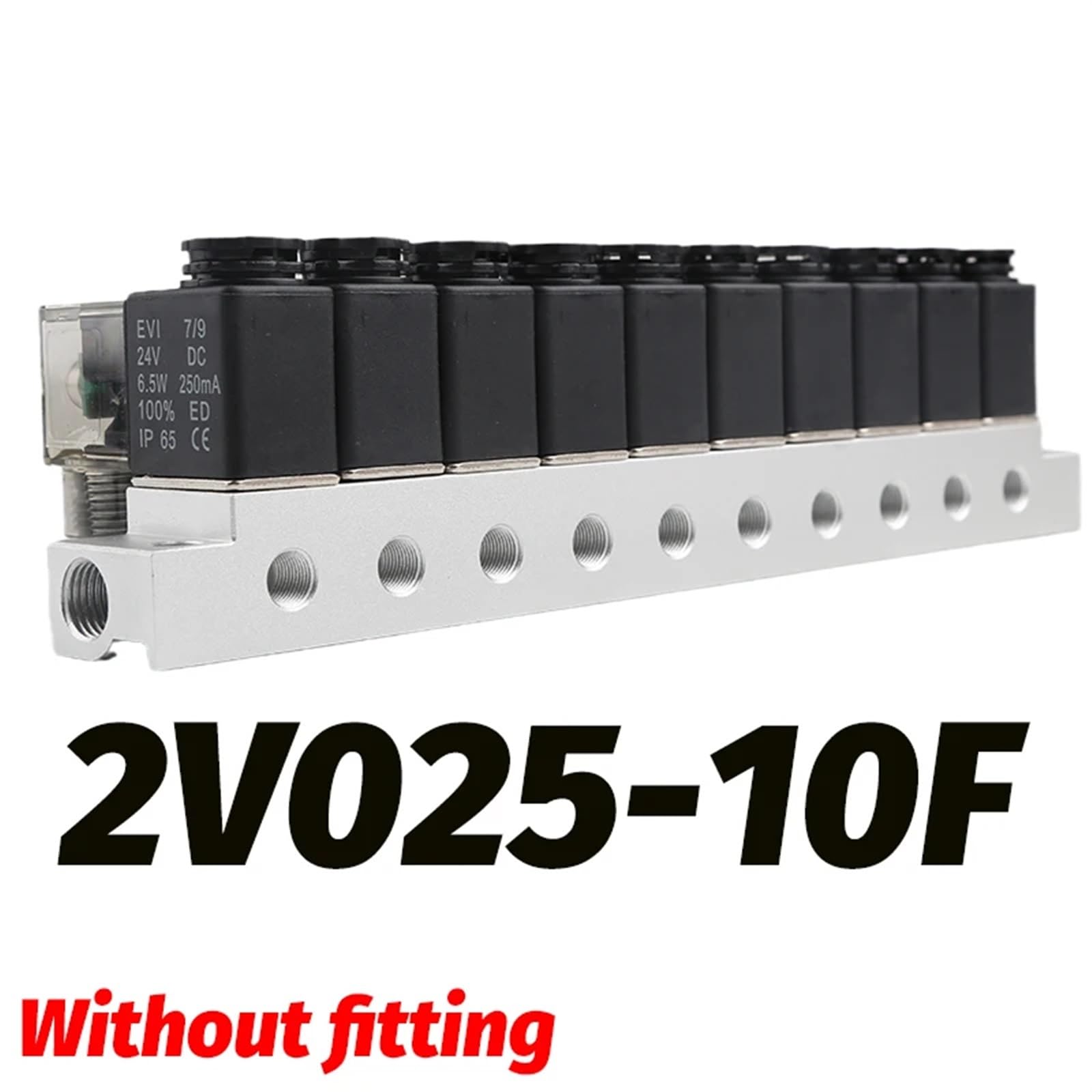 Válvula solenoide neumática de Aire Tipo airtac 2V025-08 dc12v 24v 220v, 2 Posiciones y 2 Puertos, Normalmente Cerrada, válvula magnética neumática