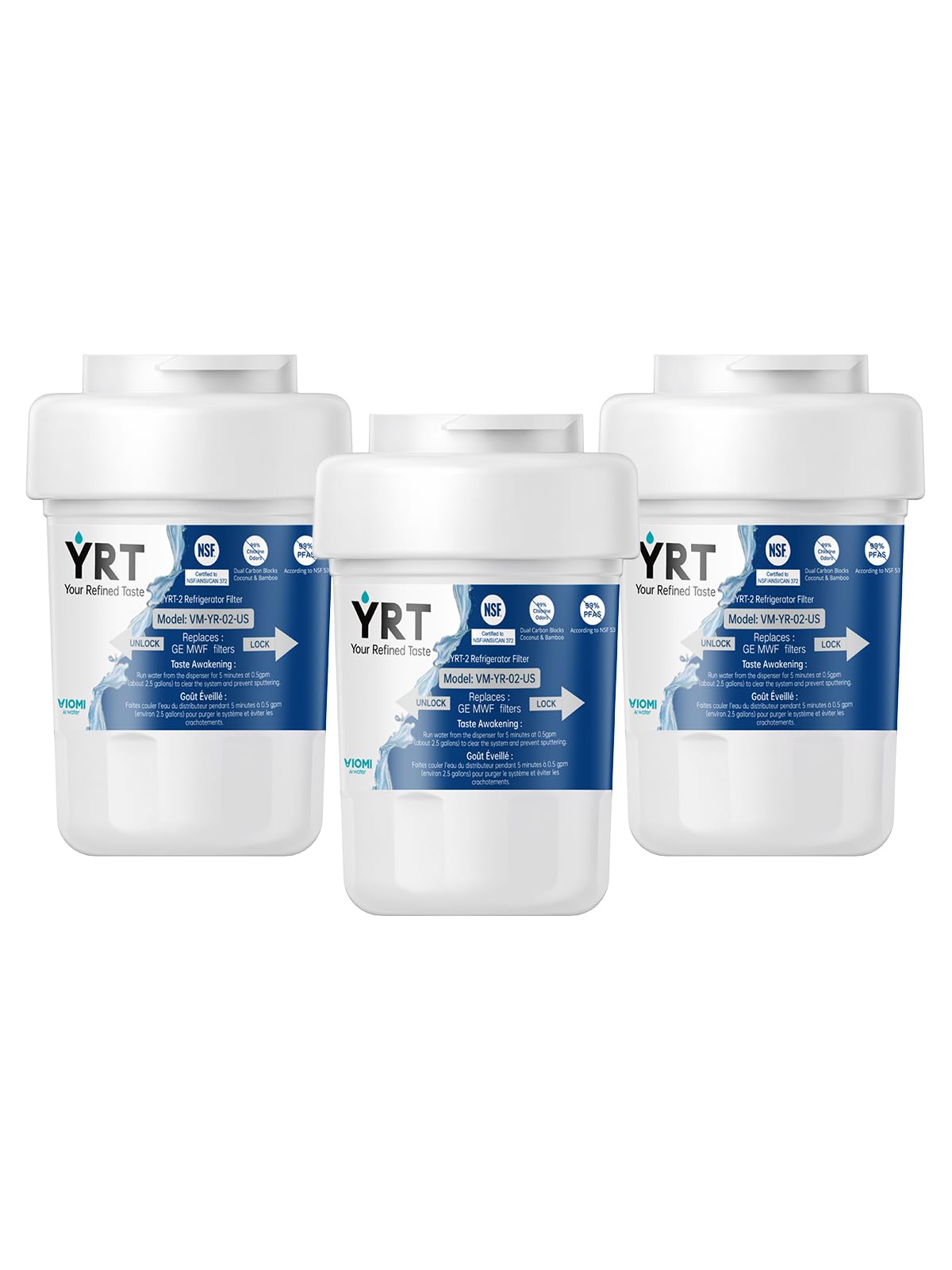 YRT MWF Replacement Refrigerator Water Filter (3-Pack)