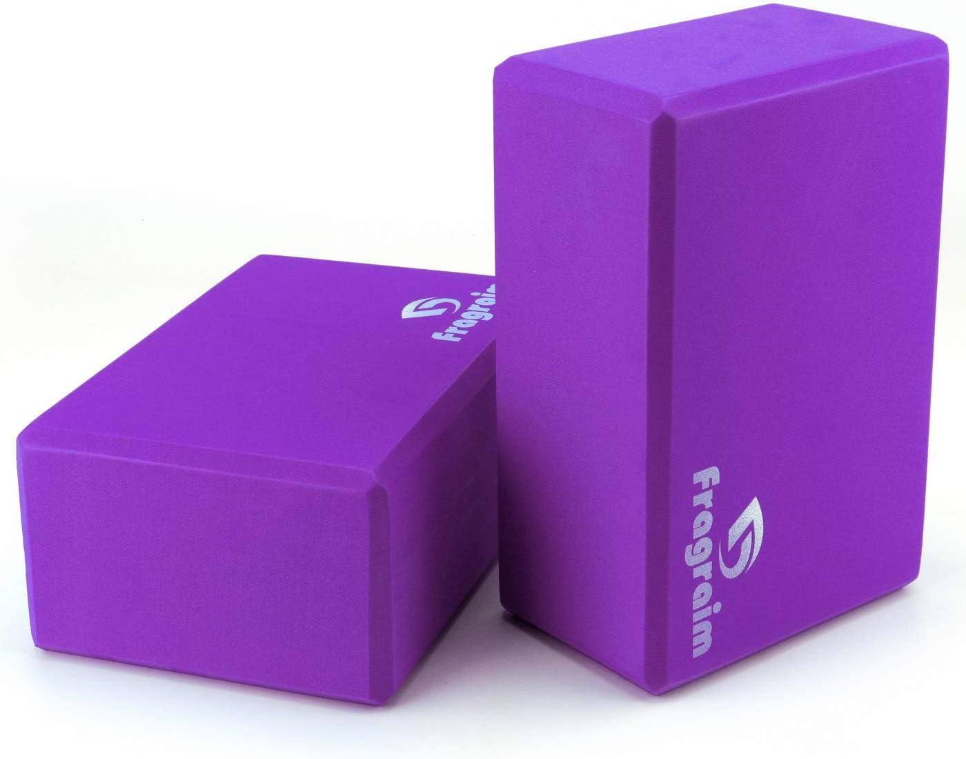 Yoga Blocks (2 Pack) - 9”x6”x4” High Density EVA Foam Bricks Provides Support Stability Balance & Flexibility, Improve Strength and Deepen Poses - Great for Yoga Pilates, Meditation, Gym Fitness