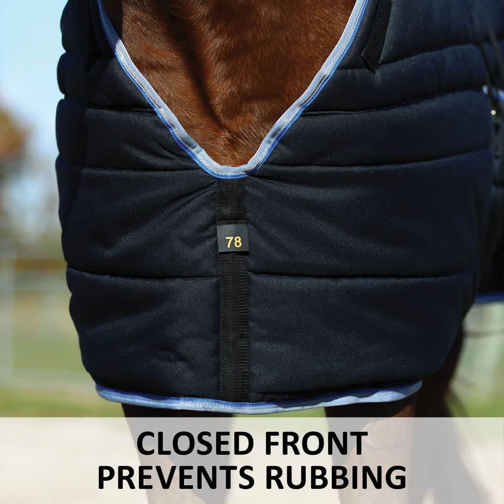 Tekno-Quilt Heavyweight Stable Blankets for Horses | Wither V-Free Bellyband | Comfortable Winter Horse Blanket | Horse Blankets for Winter Waterproof
