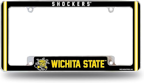 Miniatura 191 de Rico Industries NCAA Classic 12" x 6" Chrome All Over Automotive License Plate Frame for Car/Truck/SUV