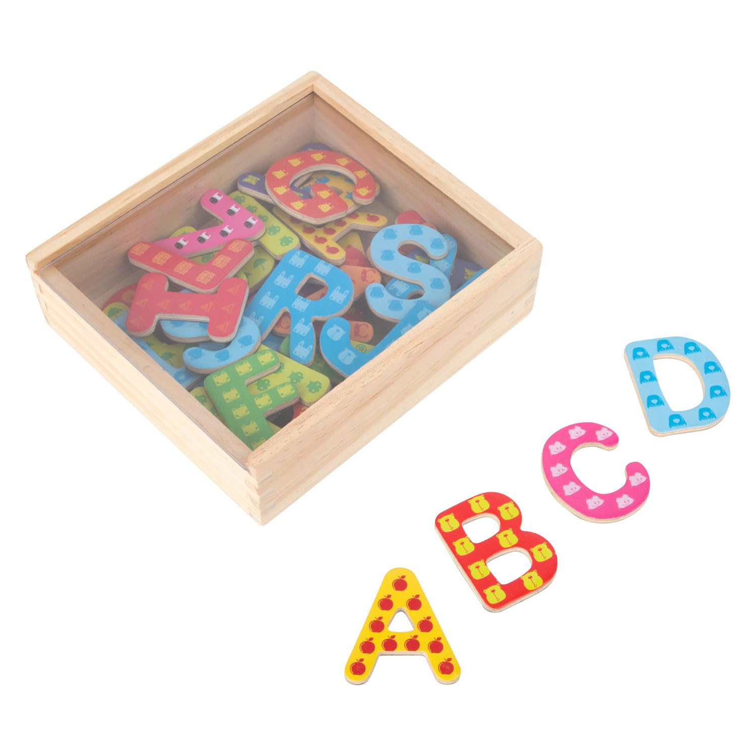 Bunte Magnetbuchstaben