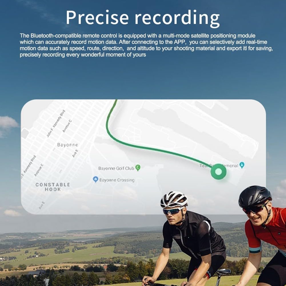 GPS-Fernbedienung für DJI Action 5 Pro/Action 4, GPS-Fernbedienung, drahtlos, 16 Geräte, 25 m Reichweite, für Outdoor-Sportarten