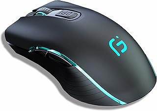 Mouse Sem Fio Dual Mode 2.4ghz e Bluetooth, Recarregável, Bateria de Longa Duração, Silencioso 2400DPI Led 7 cores 6 Botões X9 GAME MOUSE - WINDOWS, MAC, LINUX
