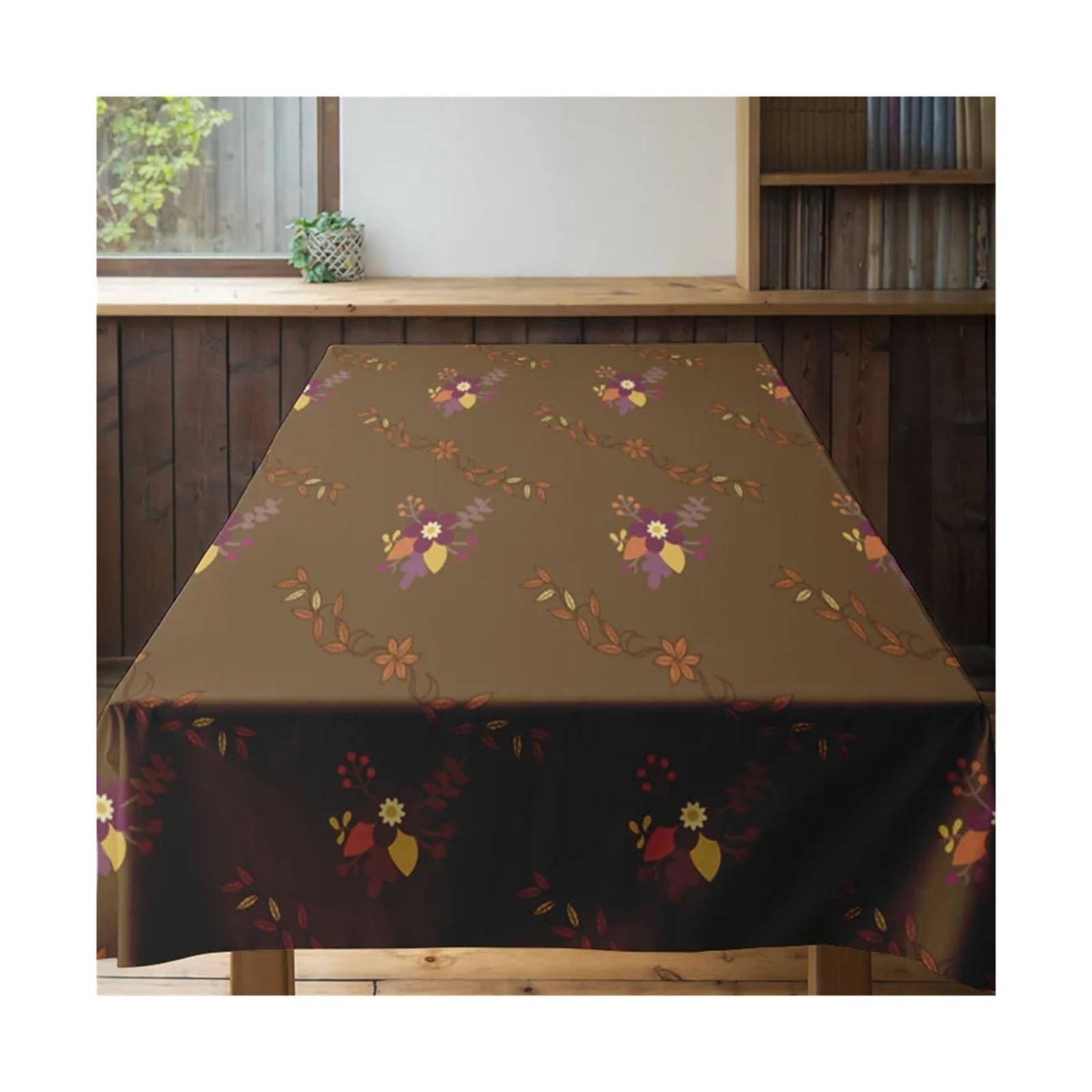 Mantel de Navidad Modern Colorful Leaves Tablecloth Decoration Autumn Thanksgiving Festive Party Home Dining Cover(160X220CM)