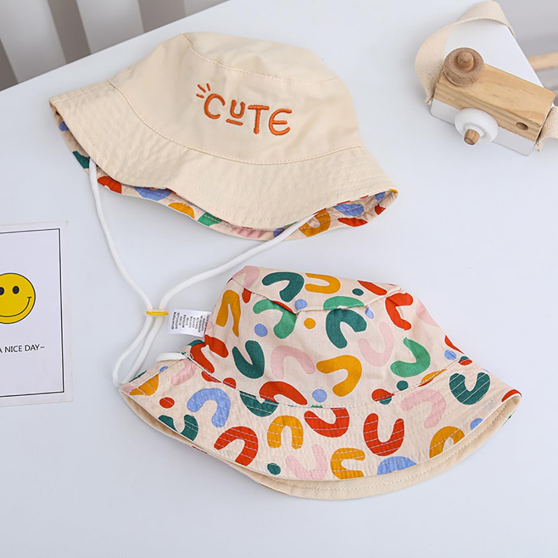 Unisex Bambino Cappello da Pescatore Cappello da Sole Neonato Bambini Cappello Protezione Solare Estivo Viaggio Spiaggia Esterno Cappello per Ragazza Ragazzo