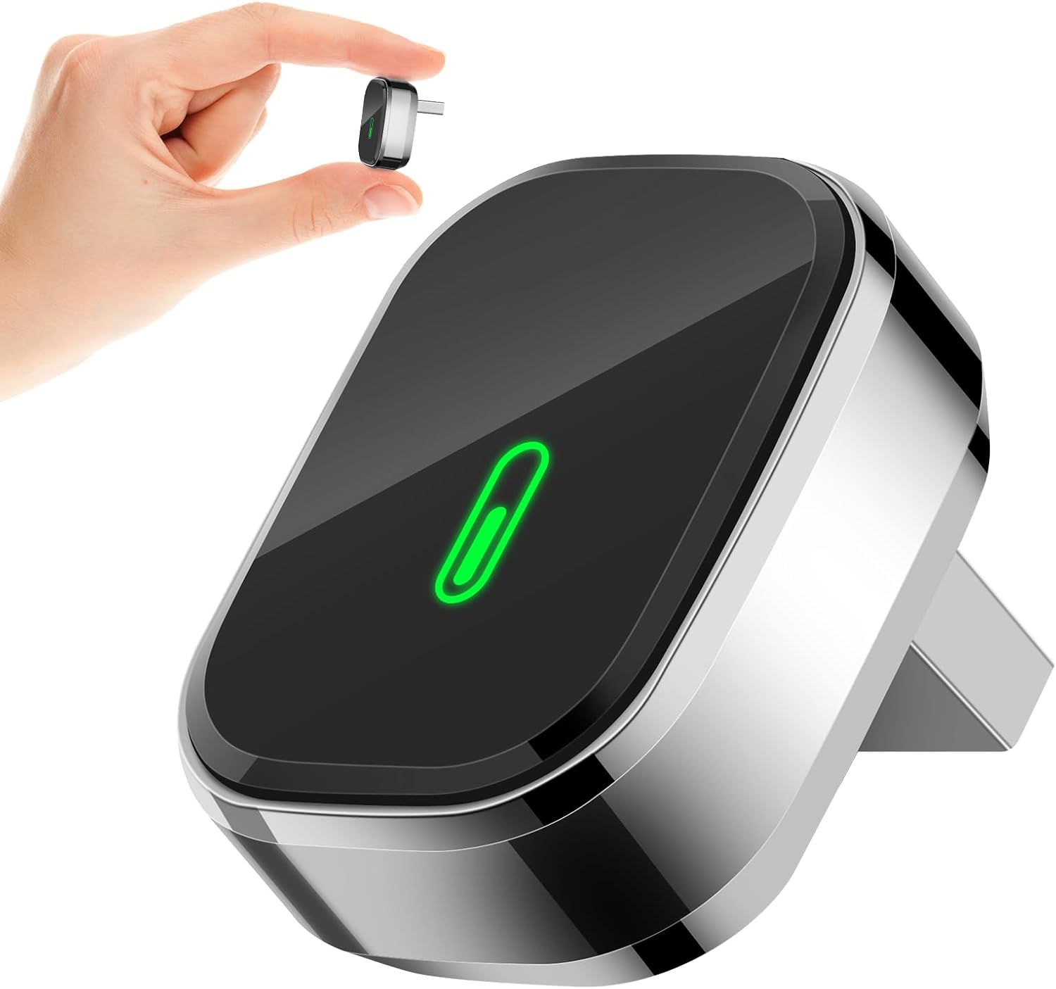 QXL Wireless CarPlay Adapter, 2-in-1 CarPlay & Android Auto Adapter – Mini Snug Fit Design, Convert Factory Wired to Wireless for iPhone iOS 10+ & Android 11+