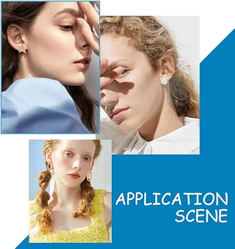 Miniatura 7 de PH PandaHall 14 pares de aretes de concha de estrella de mar, aretes de aro de conchas marinas, aretes de sirena para disfraz de sirena, aretes de