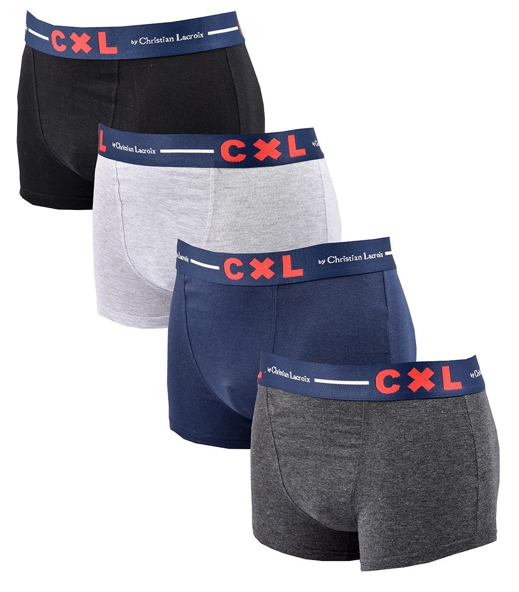 Ozabi Men's Pack Of 4 Boxers Cxl1490 Boxer Cxl By Lacroix X4 (As8, Alpha, Xx_l, Regular, Regular, )