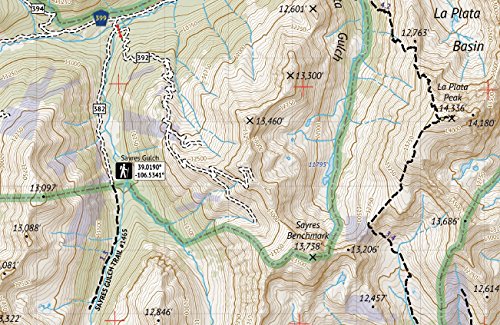 Collegiate Peaks Wilderness - Colorado Topographic Hiking Map (2018) #TOP3