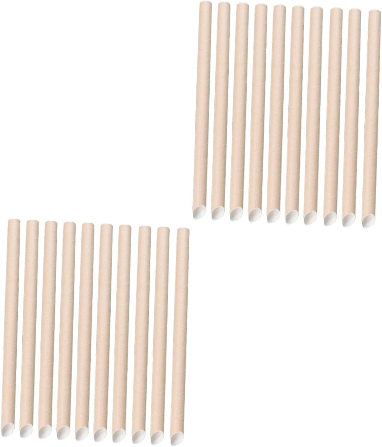 Disposable Paper Straws for Beverages Individually Wrapped Milk Tea Straws Durable Thick Eco-friendly Drinking for Hot Cold Drinks Clean Convenient Use