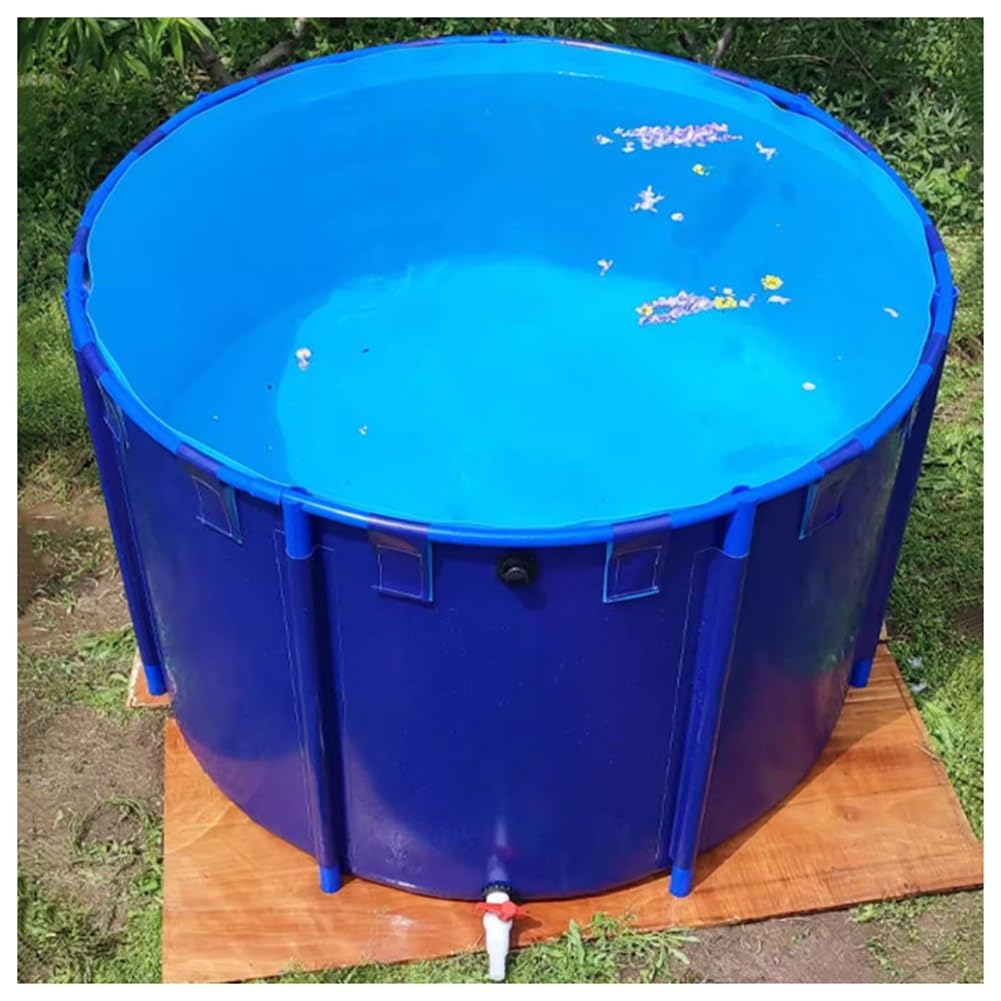 Piscina fuori terra pieghevole, serbatoio d'acqua in tela spessa per uso esterno, agricoltura koi e irrigazione agricola
