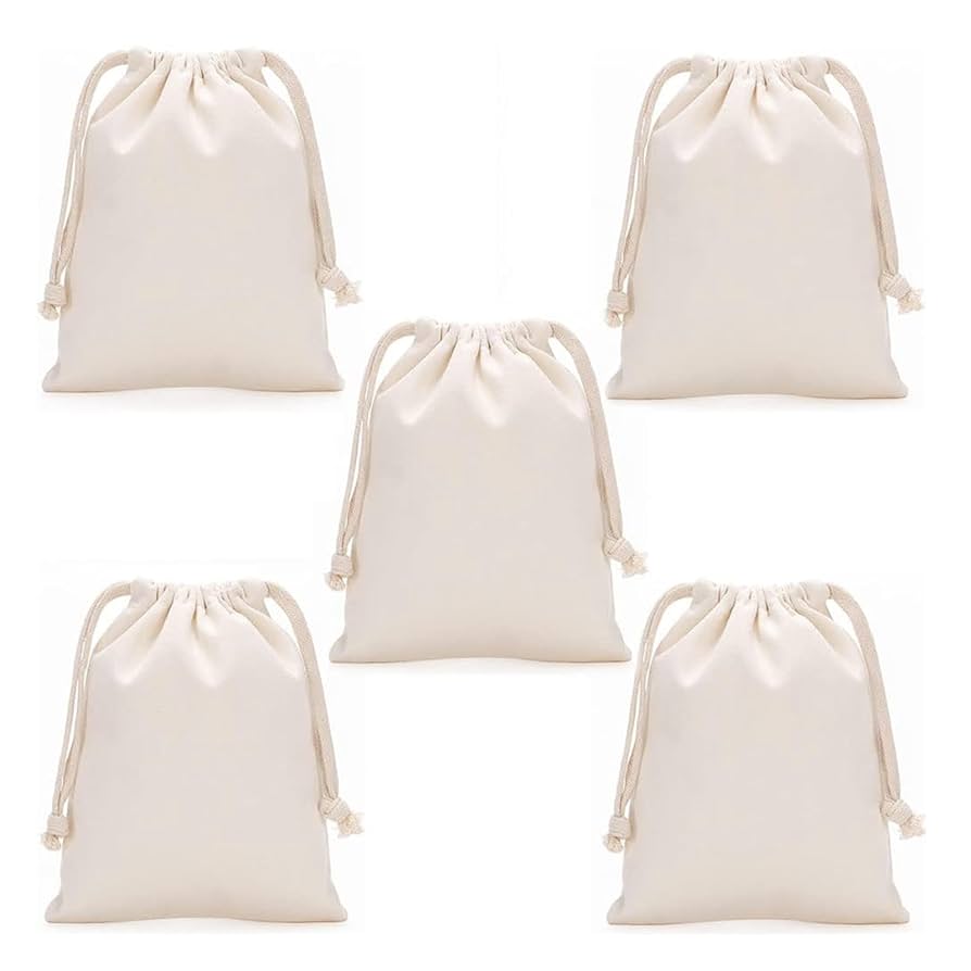 【即購入OK♥】巾着袋 収納袋 (2枚セット) 巾着 ギフトバッグ 小物入れ Amazon | 巾着袋 無地 10x15cm 5枚セット ラッピング 袋 小 ミニ