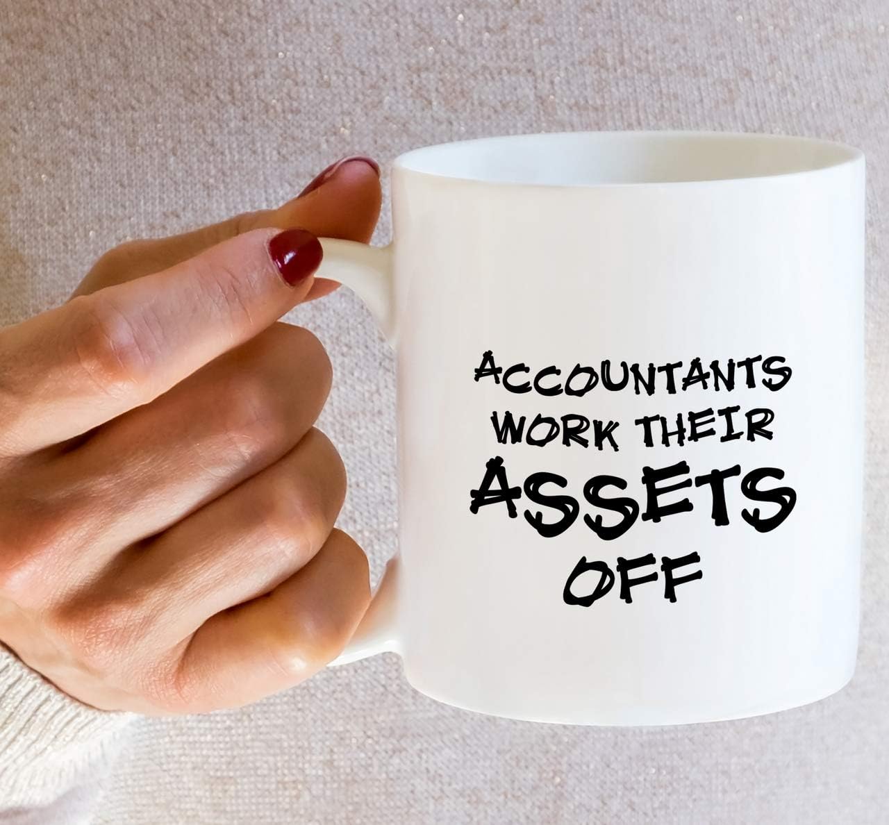 Retreez Funny Mug - Accountants Work Their Assets Off Auditor Accounting 11 Oz Ceramic Coffee Mugs - Funny, Sarcasm, Motivational, Inspirational, birthday gifts for friends, coworkers, dad, mom - Image 5