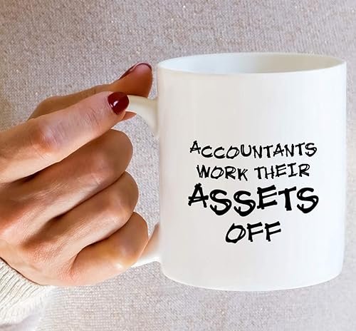 Miniatura 5 de Retreez Taza divertida  Accountants Work Their Assets Off Auditor Accounting - Tazas de café de cerámica de 11 onzas  Divertido, sarcasmo,