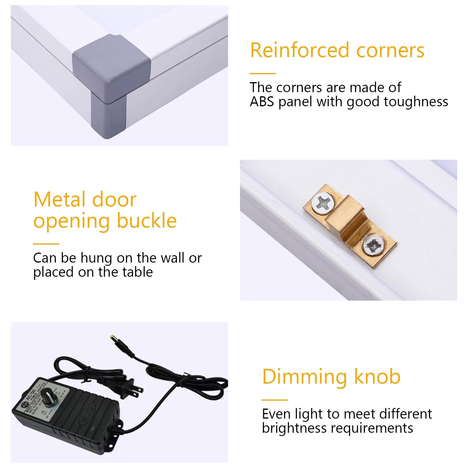 Boîte Lumineuse D'illuminateur de Film à Rayons X Portable, Négatoscope for Équipement Médical Orthopédique à Luminosité Réglable