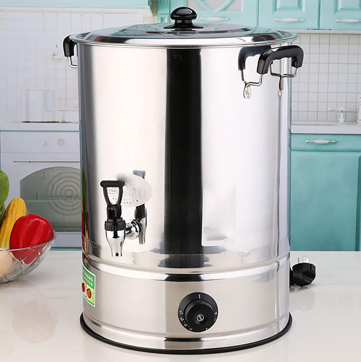 Water Dispenser Catetea Urn with Faucet,Electric Cateurn Hot Boiler, for Brewing/Buffet/Commercial (A 47L)