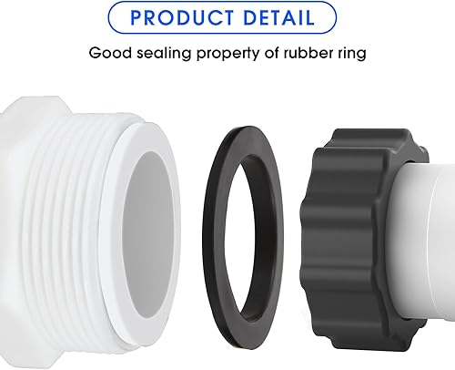 Miniatura 4 de Conector universal de manguera de piscina de 1.5 pulgadas para bombas de filtro de natación Intex Coleman, acoplador de manguera dividida rápido